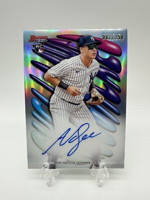 2023 Bowman s Best Anthony Volpe RC Shellacked Auto 82/250 #SHA-AV Yankees