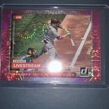 2021 Donruss Fernando Tatis Jr. Livestream Pink Fireworks #L24 Padres