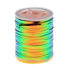 TINSEL FLASH - 2 Tone Peacock - .5mm - Perdigon Wrap - Fly Tying Materials - NEW