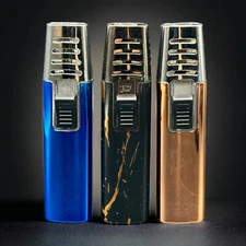 Torch Lighter Portable Cigar Lighter Plastic Windproof Single Flame Torch