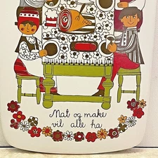  Vintage Figgjo Flint Turi Norway Folklore Cheese & Crackers Board Wall Plate