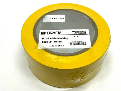 Brady B726 Yellow 2'' x 108' Floor Aisle Marking Tape