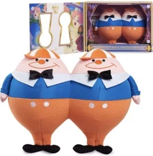 Alice in Wonderland D23 Exclusive TWEEDLE DEE DUM Plush 70th Anniversary