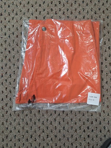 J. Peterman Womens Wide Leg Pants Size 14 Orange - Picture 2 of 12