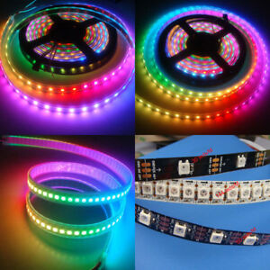 Ws2812b 5050 Rgb Led Tira 5m 150 300 Leds 144 60led M 5v