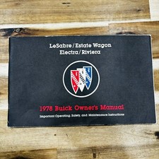 1978 Buick Lesabre Electra Riviera Estate Wagon Car owners manual Maintenance