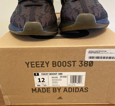 Yeezy Boost 380 Adidas Onyx US 12 DS New In Box 194816664003 | eBay