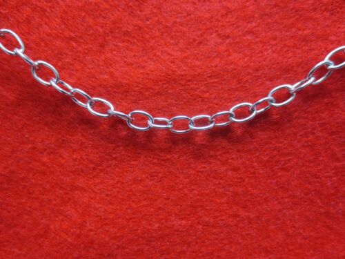 WHOLESALE LOT OF 70 FEET OF STAINLESS STEEL SILVER 5MM LINK ROPE CHAIN