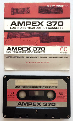 Mc Ampex 370 60 Minuten Musikkassette Vintage Compact Audiokassetten Tape gebraucht D