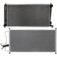 Radiator & Condenser Cooling Kit For 06-08 Ford F-150 Lincoln Mark LT 4.6L 5.4L