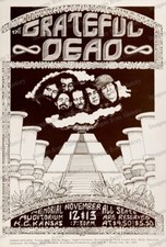 8x10 Print Jerry Garcia Grateful Dead Kansas City Missouri Concert 1972 #1582