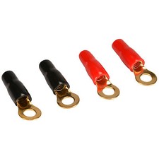 Gold Ring 8 AWG 1/4" 2 Pair