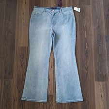 NWT Gloria Vanderbilt Amanda Bootcut Classic High Rise Size 18 Denim Jeans Weste