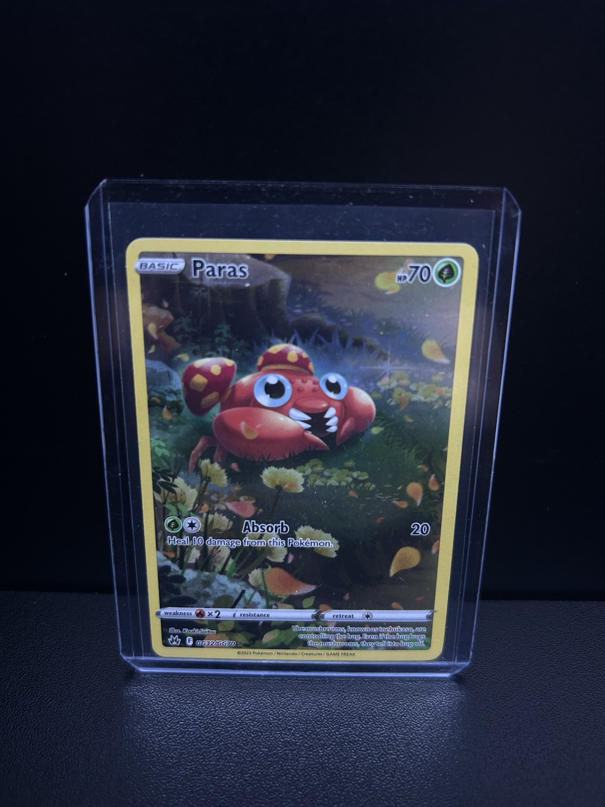 Pokémon TCG Paras Crown Zenith: Galarian Gallery Holo Rare Card GG32/GG70 NM/M