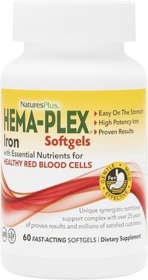 Total Blood Health - Hema-Plex Iron 60 Softgels with Bioflavonoids & Vitamin C