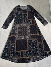 Women’s Brown Maxi Dress With Long Sleeves One Size