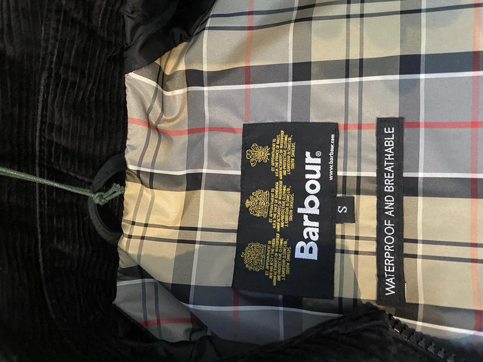 Women’s Ladies Girls Barbour Black Ashby Waterproof Tech Jacket Hood Size 14 New - Image 4 of 4