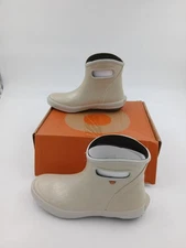 Bogs Rainboot Ankle Shoes Womens Size 7 Silver Waterproof Garden Outdoor Comfort