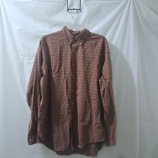 Ralph Lauren Mens XL Classic Fit Red Green Plaid Long Sleeve Button Down Shirt