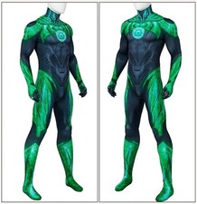 Justice League Green Lantern Cosplay Jumpsuit Halloween Costume Uniform Tights