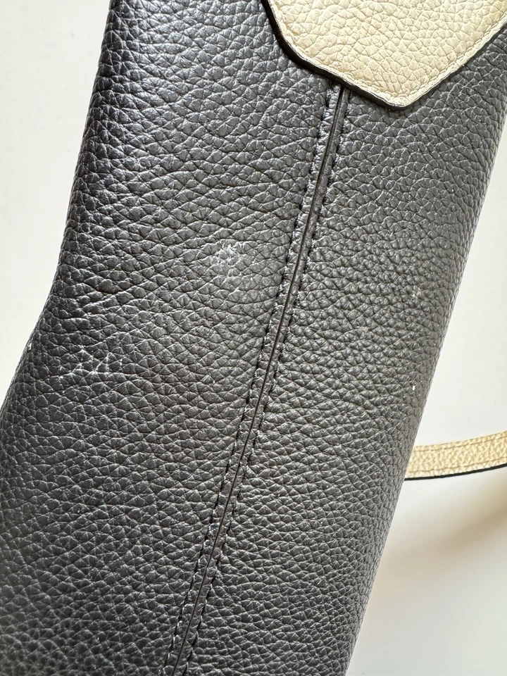 Bolso de mano Furla cuero beige negro y marrón Foto 3 de 4