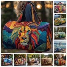 3D Print Large Capacity Handheld Sports Bag Hippie Van Quilted Duffle Bag 2026