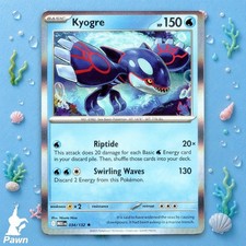 kyogre pokemon card value Team Aqua's EX (PSA 7) Number 6/34 This card was released in the XY Double Crisis subset in March 2025. It was illustrated by an artist called Nagimiso This is (Dont apply Weakness and Resistance for Benched Pokemon.) Weakness / Resistance / Retreat Cost Kyogre-EX - Primal Clash #148