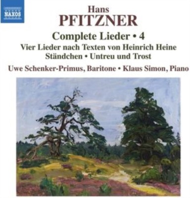 SCHENKER-PRIMUS/SIMO - PFITZNER COMPLETE LIEDER 4 - New CD - D4z