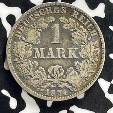 1874-H Germany 1 Mark Lot#C2479 Silver!