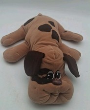 Vintage Pound Puppy Plush Brown  Black 1985 Large 17"