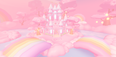 #ad #ad ⭐Adopt with me Glitch Build Detailed Preppy Rainbow🌈 Clouds Castle🏠 House Home $46.99