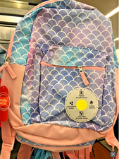 Wonder Nation Mermaid Scales Backpack 15" Girls Book Bag NEW Rare