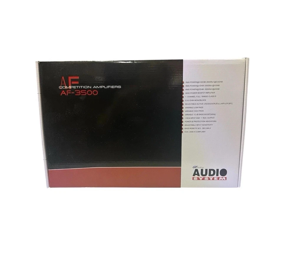 Amplificatore Auto Monofonico Audiosystem AF 3500 - 3500W RMS - Immagine 3 di 4