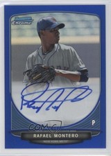 2013 Bowman Chrome Prospects Blue Refractor /150 Rafael Montero #BCA-RM Auto 4b4