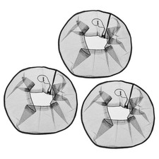 3Pcs Mesh Electric Fan Dust Cover 18 Inch Dustproof for Protection Black