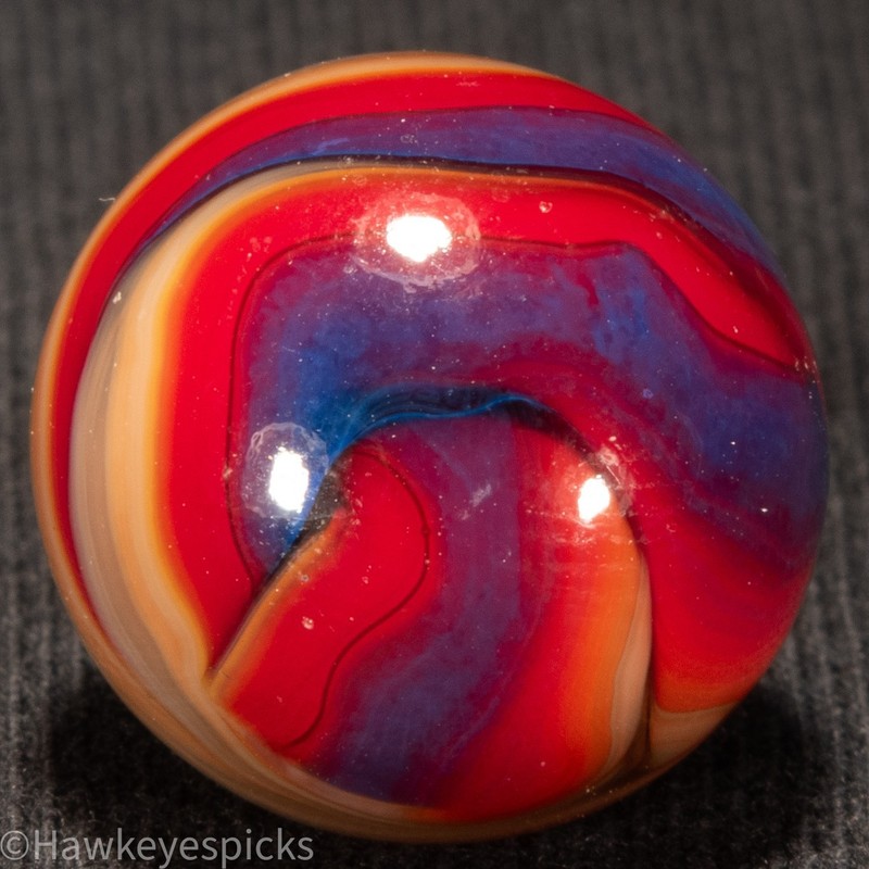 GORGEOUS JABO LEGACY TRIBUTE Swirl Marble 3/4" Mint Hawkeyespicks sg