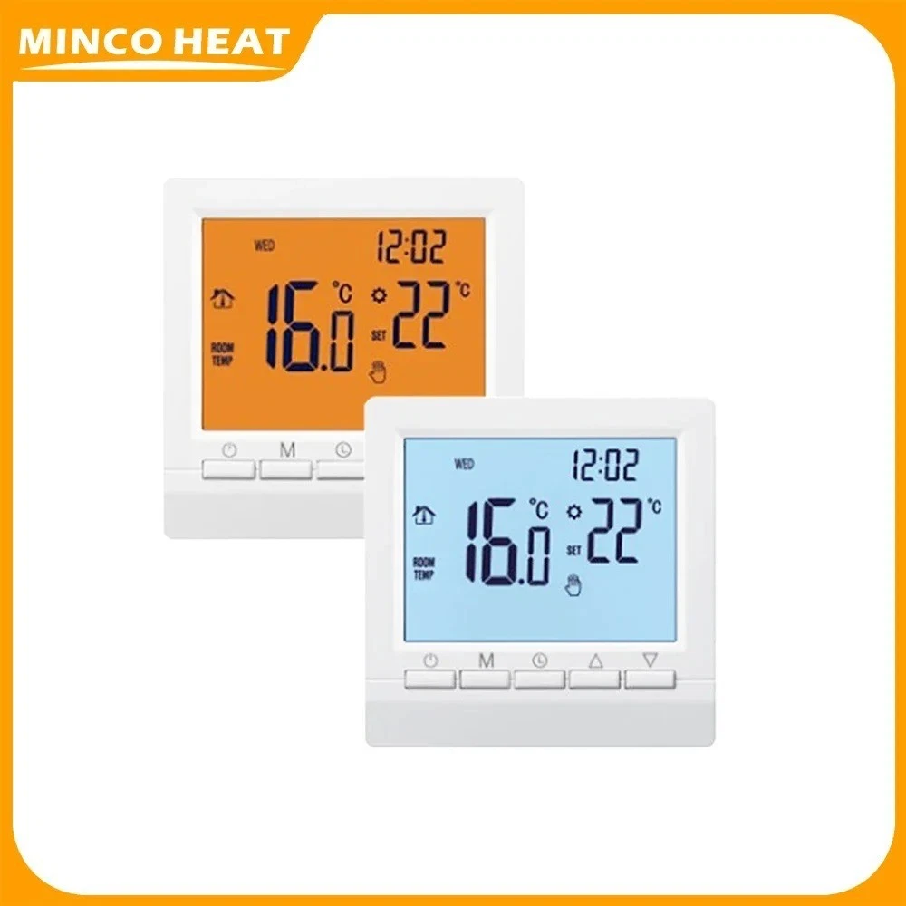 Smart AA Battery Gas Boiler Thermostat: Programmable, Backlight & Child Lock