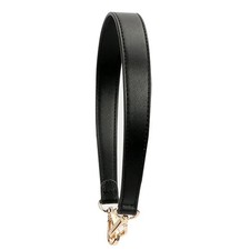 Flat Grain Leather Straps for Handbags Purse Straps Crossbody Silver Clasps W...