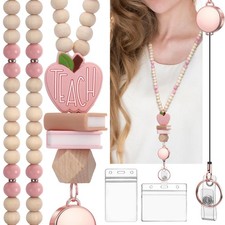 Teacher Lanyard with Id Holder, Cute Lanyards for Id Badges Keys, Retractable...