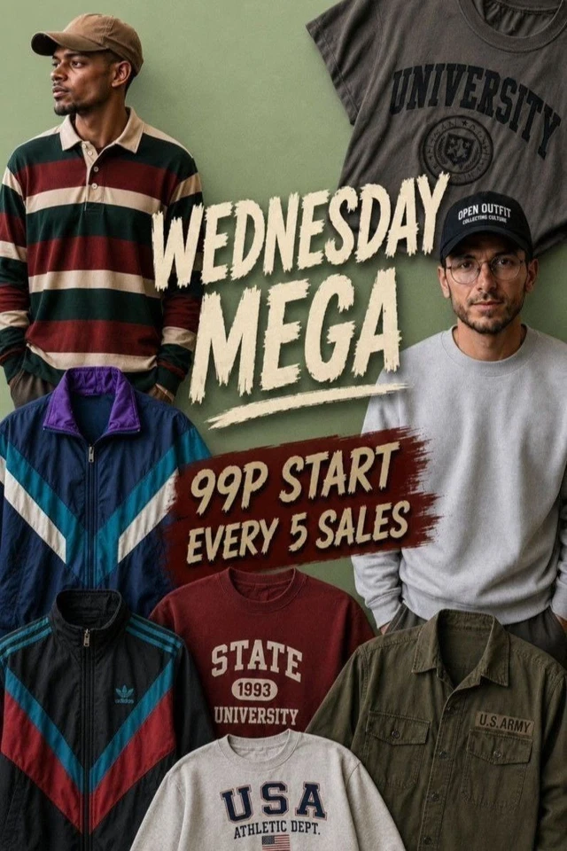 🤩99p Starts - MENS BRANDED JACKETS MIX- 10 SECOND TIMER🤩