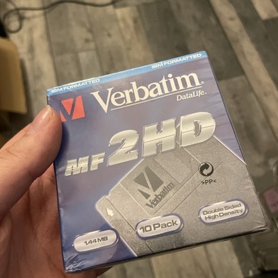Verbatim 3.5 Disketten Disketten MF2HD 1.44MB doppelseitig 10er Pack NEU VERSIEGELT