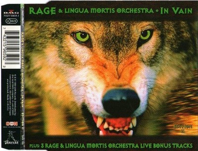 Rage & Lingua Mortis Orchestra - In Vain (CD) (Very Good Plus (VG+)) - 379263194