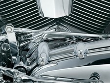 Kuryakyn 8140 Cylinder Base Cover Accent 1984-1999 Harley Evo Big Twins Chrome