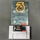Mortal Kombat 3 (SNES, 1995) Authentic Cartridge and Manual Cleaned/Tested