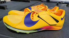 Men  s Nike Zoom Long Jump Elite Track  Field Spikes Citron Pulse Size 15 NEW