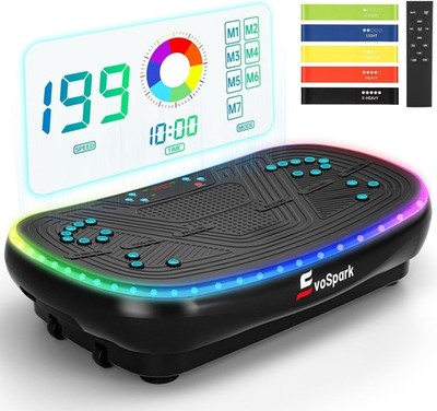 EvoSpark Vibrationsplatte, 2026 Upgraded 2D&4D Vibrationsplatte Heimtrainer