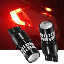 7443 LED Strobe Flashing Blinking Brake Tail Light Parking Safety Warning B 2/4X