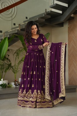 Anarkali Kleid Pakistani Salwar Kameez Fertiganzüge Hochzeit Party Bollywood L