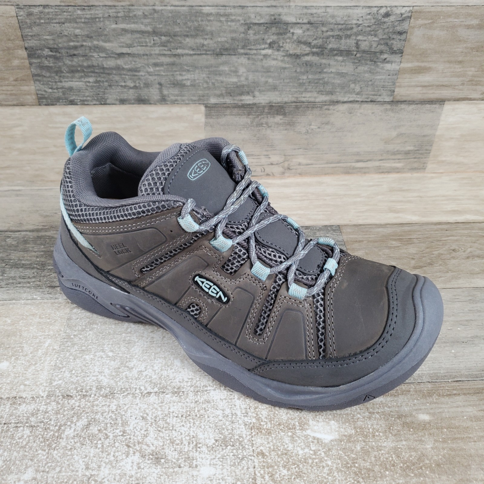 Scarpe da trekking donna Keen Circadia Vent taglia 9 acciaio grigio nuvola blu stivaletti