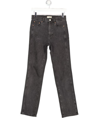 DL1961 Washed Black Patti Straight High Rise Vintage 31'' Schrittlänge Jeans W25